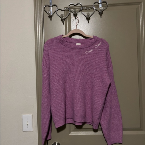 a new day Sweaters - a new day Lavender Knit Top